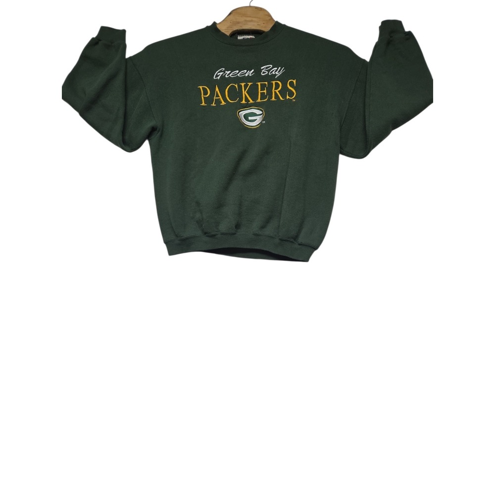 Vintage Logo Athletic Green Bay Packers Sweatshirt Mens XL Green Crewneck USA